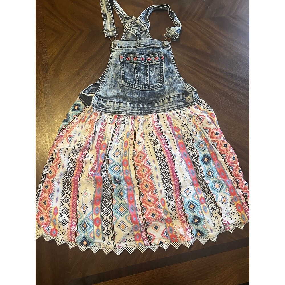 Jordache Girls Denim Overall Dress - Size 10/12 Large